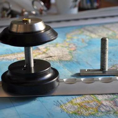 Sandblechhalterung für Airlineschiene / Wohnkabine